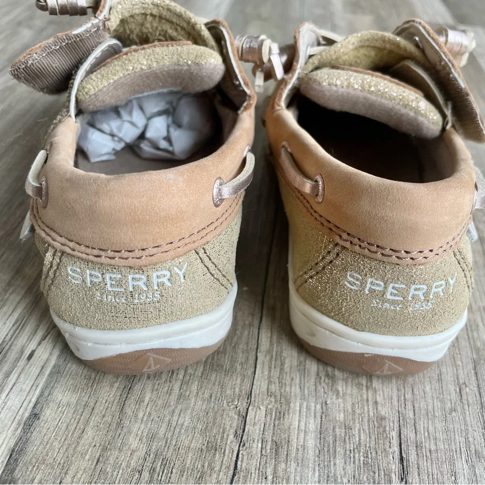 Stylish Tan and Cream Kids Boat Shoes